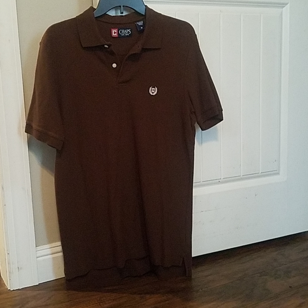 Mens brown polo medium Chaps